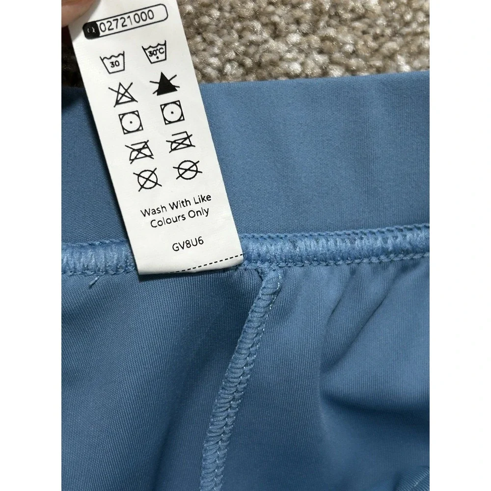 Halara Women's XL Wide Leg Pull On Elastic Waist Pants For Women Blue
